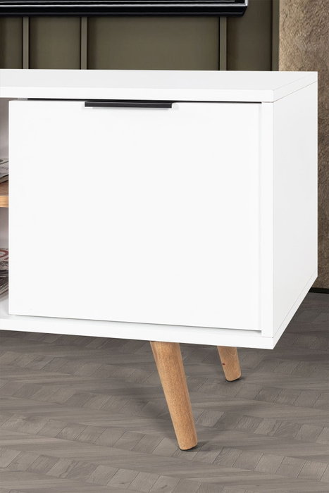 Hanah Home Sina 3618 Soporte para TV Blanco y Nogal Hanah Home Sina 3618 Soporte para TV Blanco y Nogal
